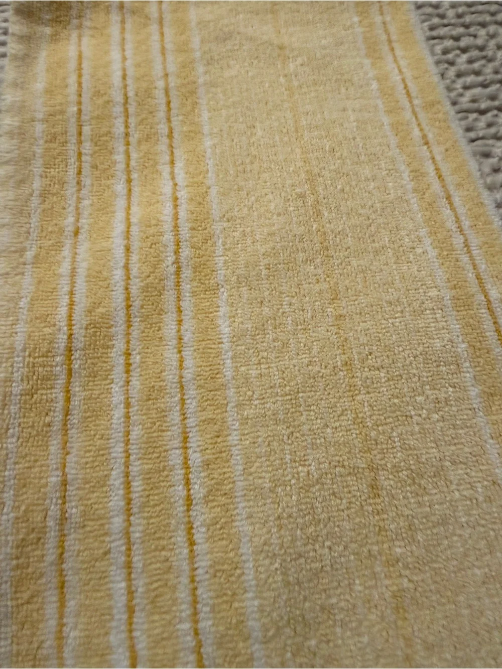 Lauren Ralph Lauren Black Label Yellow and White Striped Beach Towel